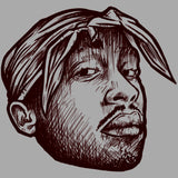 Tupac Inspired Art Kids Tee