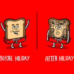 Toast Before/After Holiday Tee