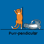 Purr-Pendicular Tee